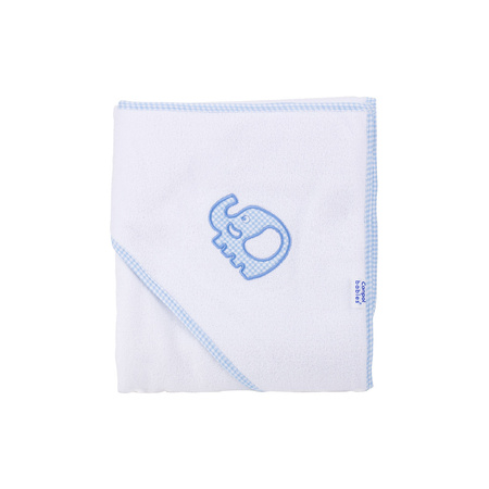 26/300 Okrycie kąpielowe z kapturkiem, słonik niebieski