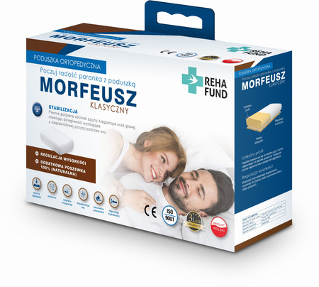 Poduszka ortopedyczna do snu Morfeusz Klasyczny RehaFund
