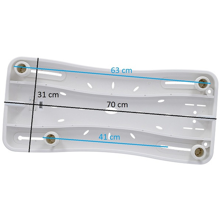 Ławeczka na wannę z uchwytem i regulacją DRVW048