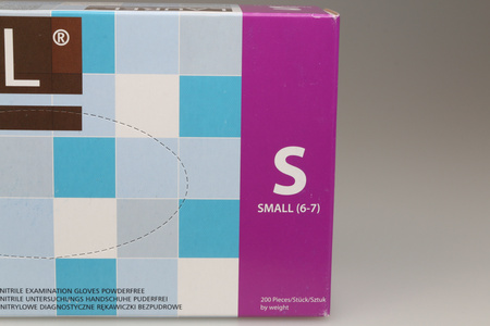 Jednorazowe rękawice nitrylowe, bezpudrowe Laurel S (6-7) 200szt