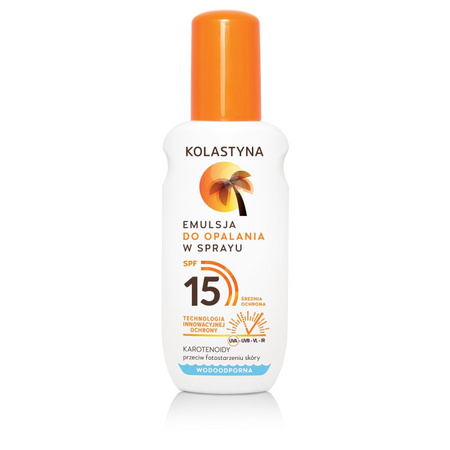 Kolastyna Emulsja SPRAY do opalania SPF15, 150 ml