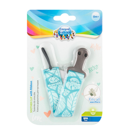 51/023 Tasiemka do smoczka uspokajającego EXOTIC ANIMALS BLU