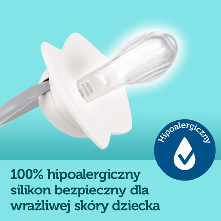 22/650 Smoczek silikonowy 0 -6 m symetryczny ROYAL BABY 2 szt. PIN