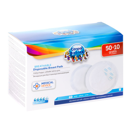 1/652 Wkładki laktacyjne z paskiem samoprzylepnym 60 szt.