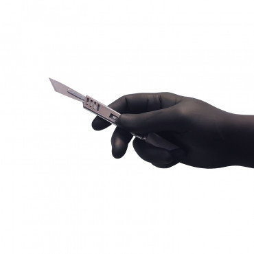 easyCARE - rękawice XS diagnostyczne nitrylowe, bezpudrowe 100szt Black