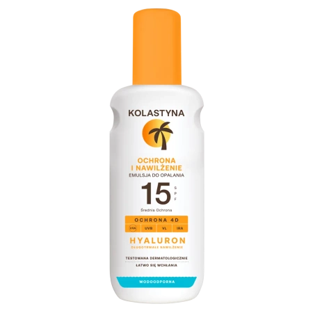 Kolastyna Emulsja SPRAY do opalania SPF15, 150 ml