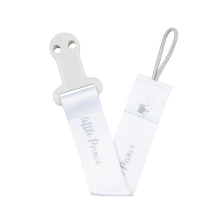 51/025 Tasiemka do smoczka uspakajającego ROYAL BABY GREY