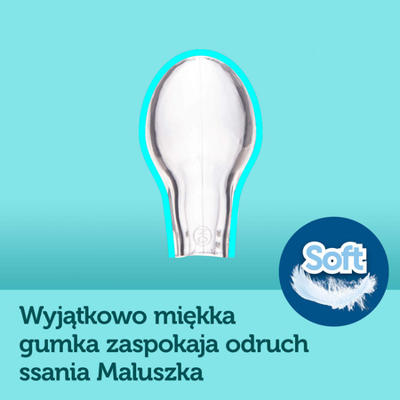 23/910 Smoczek silikonowy 0 – 2 m symetryczny MINI 2 szt. PIN