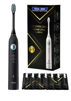 Szczoteczka soniczna TM-SONIC TECH-MED, CZARNA