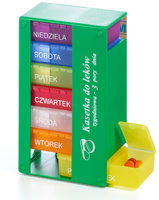 Kasetka na leki tygodniowa na trzy pory dnia 7x3 w woreczku