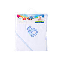 26/300 Okrycie kąpielowe z kapturkiem, słonik niebieski